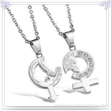 Fashion Jewelry Pendant Stainless Steel Necklace (HR2057)